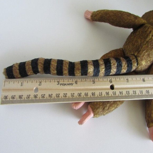 PYGMY MARMOSET MONEY 11" long total BENDABLE TAIL HOOK/LOOP PAWS Stuffed Animal - Picture 6 of 14